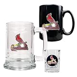 St. Louis Cardinals 15oz Tankard, 15oz Ceramic Mug & 2oz Shot Glass Set - Primary Logo MLB Baseball