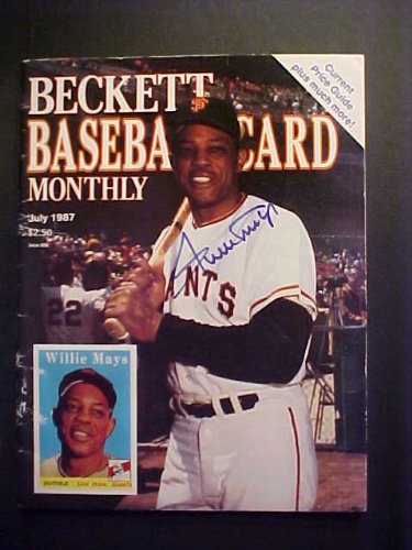 Willie Mays San Francisco Giants Autographed July 1987 Beckett Magazine