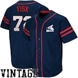 Carlton Fisk Chicago White Sox Majestic Cooperstown Heater Jersey