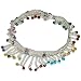 Sterling Silver Ankle Bracelet Pairs Indian Foot Jewelry 109 gms. 10 