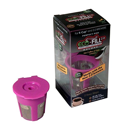 Eco-Fill 2.0 Deluxe for Keurig 2.0- K200, K300, K400, K500 Series and all 1.0 Brewers
