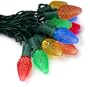 Bethlehem Lighting Indoor/Outdoor C7 LED Faceted Cone 25-Christmas Light Set, Multi-Color