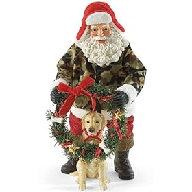  Enesco Department 56 Clothtique Possible Dreams *Hunter* Santa & His Dog Go Hunting