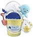 Baby Aspen, Beach Buddies 3-Piece Bathtime Bucket Gift Set, 0-6 Months