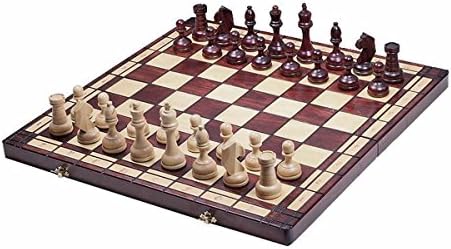 Chess Set - Tournament Staunton Complete No. 8 Board Game - Hand Made European 21.7"x 21.7" Set