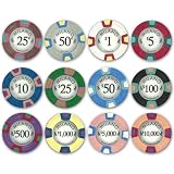 Milano Claysmith 10gm Premium Clay Poker Chips - 12 Chip Sample Set