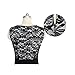FIODAY Elegant Pinup Floral Lace Colorblock Bodycon Pencil Shift Dress