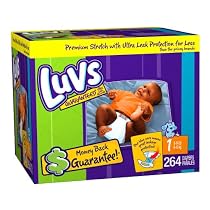Luvs Premium Stretch Diapers, Size 1 (8-14 Lbs), 264 Diapers