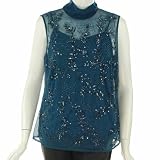 Sutton Studio Beaded Blouse