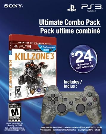 Ultimate Combo Pack - Killzone 3 Greatest Hits & Dualshock 3 wireless controller