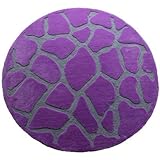 Fashion Purple Giraffe Rug Rug Size