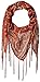 D&Y Women's Wide Aztec Stripe Square Scarf with Fringe
