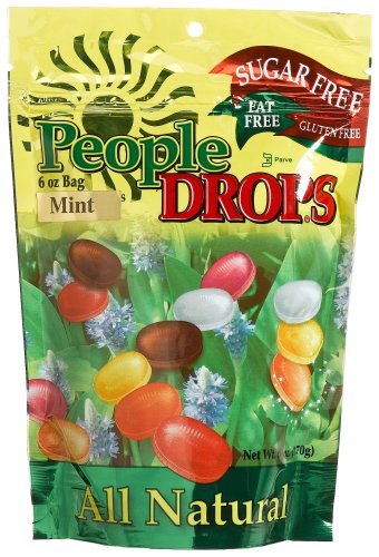 People Drops Mint Drops, 6-Ounce Pouches (Pack of 12)