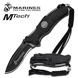 USMC Marines Tactical Reaper Spring Assisted Opening Pocket Folder Knife M-A-1020BK