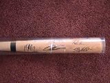 2011 Texas Rangers Team Players Signed Autographed Baseball Bat Coa Josh Hamilton,Michael Young,Ian Kinsler