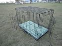 48" black 2 door economy dog cage EC48 + bed
