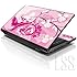 LSS 15 15.6 inch Laptop Notebook Skin Sticker Cover Art Decal Fits 13.3" 14" 15.6" 16" HP Dell Lenovo Apple Asus Acer Compaq (Free 2 Wrist Pad Included) Pink Birds Floral