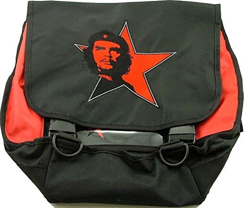 Che Guevara Face Star Emblem Messenger Bag [17" x 15.5" - Black/Red]