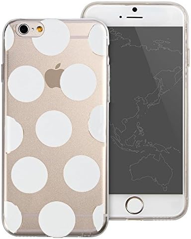 iPhone 6 Case, Vect iPhone 6 Protective Cover TPU Soft Shock-Absorption Scratch-Resistant Clear with White Dots Design for iPhone 6 4.7 inch(White Dots)