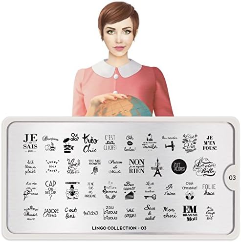 MoYou-London Nail Stamping Plate Lingo Collection 03 US Stock