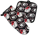 UGA Georgia Bulldogs Oven Mitt Potholder Set Gifts & Gift Ideas