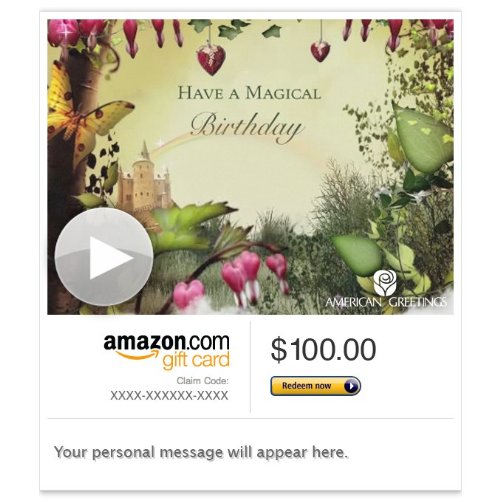 ... Gift Card â E-mail â Magical Fairy Birthday (Animated) [American ... Gift Card â E-mail â Magical Fairy Birthday (Animated) [American