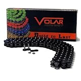 520 O-Ring O Ring Motorcycle Chain with 104 Links BLACK by Volar Motorsport