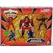 Power Rangers Jungle Fury Adventure Set with Red Tiger Power Ranger, Blue Jaguar Power Ranger, Yellow Cheetah Power Ranger, Space Alien Dai Shi and Jungle Pride Megazord