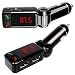 Evana BC-06 Bluetooth Car Charger, High Performance Digital Wireless Bluetooth FM Transmitter, In-Car Bluetooth Receiver, FM Radio Stereo Adapter, Car MP3 Player with Bluetooth Handsfree calling and Dual USB Charging Port(5V 2.1A), Perfect for Apple, Samsung, HTC, LG or Other Smartphones & Tabs - Black (get free TTL/Trusttel Branded mobile pouch) RS.779.00