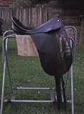 County Competitor Black 17.5 X-Wide Dressage Saddle