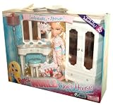 Bratz World passion for Individuality Playset - Cloe's House with Cloe Doll in Pajama (Variant), Lamp, Vanity Drawer with Mirror, Stool, Cloth Cabinet with Mirror and Lots of Cool Make-Up Accessories