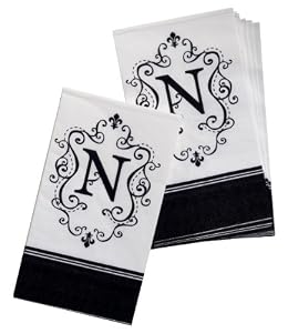 Monogram Paper Napkins - N
