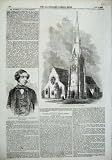 CHURCH MARY SPRING GROVE 1856 SAMUEL WARREN MAN PRINT