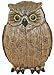 Miniature Wood Look Owl Figurine 4.5"