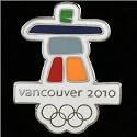 2010 Winter Olympics Cut-Out Logo Collectible Pin