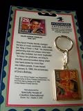 Elvis Presley Postmark Collection Stamp Keychain