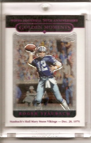 2005 Topps Chrome Roger Staubach Dallas Cowboys Football Card #165 - Mint Condition - Shipped in Protective Acrylic Display Case !!