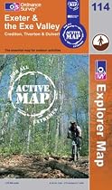 Exeter and The Exe Valley (OS Explorer Map Active)