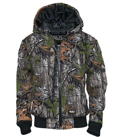 Walls Youth Boys Zip Front Hooded Sweatshirt Camo