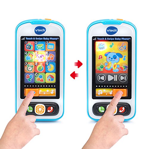 VTech Touch and Swipe Baby Phone Blue Online Exclusive Toddler