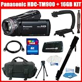 Panasonic HDC-TM900K HDCTM900 K 3 MOS 3D Compatible Camcorder with 32GB Internal Flash Memory (Black) + 16GB Premium Accessory Kit