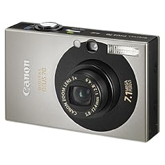 Canon IXUS 70 Digitalkamera (7 Megapixel, 3-fach opt. Zoom, 6,4 cm (2,5 Zoll) Display) silber-schwarz