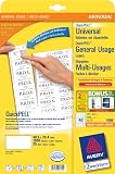 Produkt-Bild: Avery Zweckform, 4780, 25 Blatt, Universal-Etiketten, wei&szlig;, 48, 5 x 25, 4 mm
