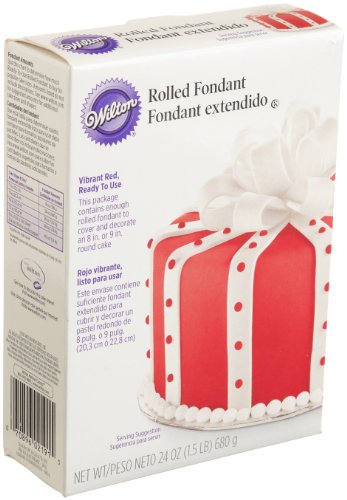 Wilton Ready-to-Use Vibrant Red Rolled Fondant, 24-Ounce at Amazon.com
