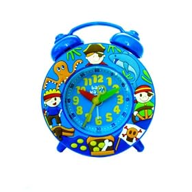 Baby Watch - Mon Premier R�veil Corsaires - R�veil Enfant - Mouvement Silencieux - Bleu