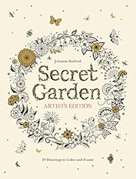 Secret Garden Artist's Edition: 20 Drawings to Color and Frame