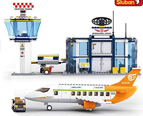 International Airport Building Blocks Sets 678PCS Sluban M38-B0367 Educational Toys Brick