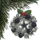 DALLAS COWBOYS OFFICIAL 5" CHRISTMAS WREATH ORNAMENT