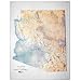 American Educational Arizona State Map without Frame, 27" Length x 21" Width