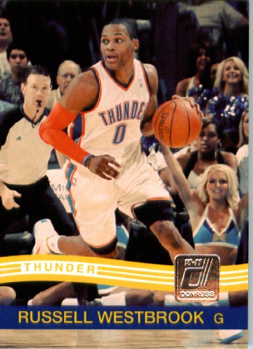 2010 / 2011 Donruss # 136 Russell Westbrook Oklahoma City Thunder NBA Trading Card- In Protective Screwdown Case!
